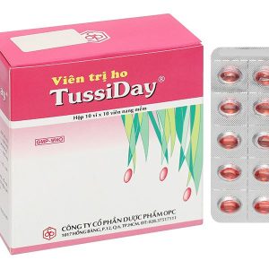 TussiDay trị các chứng ho, đau họng, sổ mũi, cảm cúm (10 vỉ x 10 viên)
