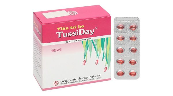 TussiDay trị các chứng ho, đau họng, sổ mũi, cảm cúm (10 vỉ x 10 viên)