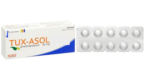 Tux-Asol 60mg điều trị các bệnh phế quản và phổi có kèm ho khan (3 vỉ x 10 viên)