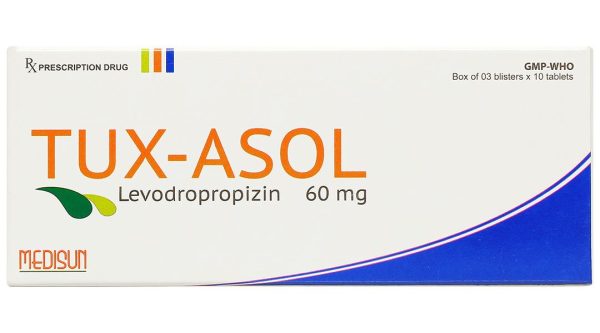 Tux-Asol 60mg điều trị các bệnh phế quản và phổi có kèm ho khan (3 vỉ x 10 viên)
