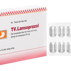 TV.Lansoprazol 30mg trị loét dạ dày, tá tràng, viêm thực quản (3 vỉ x 10 viên)