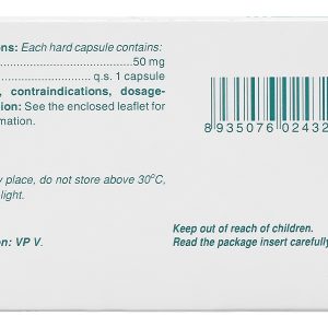 TV. Sulpiride 50mg trị chứng rối loạn tâm thần phân liệt (10 vỉ x 10 viên)