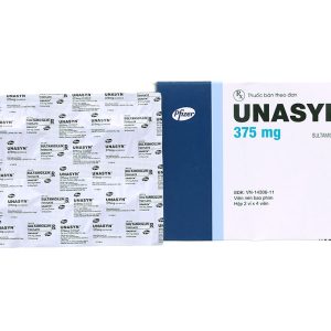 Unasyn 375mg trị nhiễm khuẩn (2 vỉ x 4 viên)