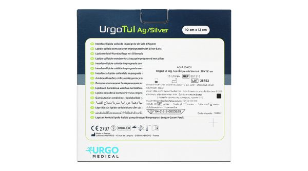 Gạc lưới UrgoTul AG/Sliver (10cm x 12cm) hộp 16 miếng