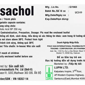 Ursachol 250mg trị xơ gan mật nguyên phát (2 vỉ x 10 viên)