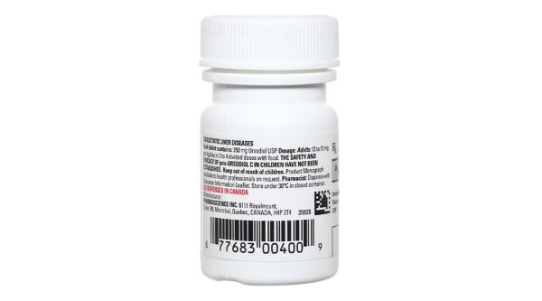 Pms-Ursodiol C 250mg trị xơ gan ứ mật nguyên phát, làm tan sỏi mật chai 30 viên