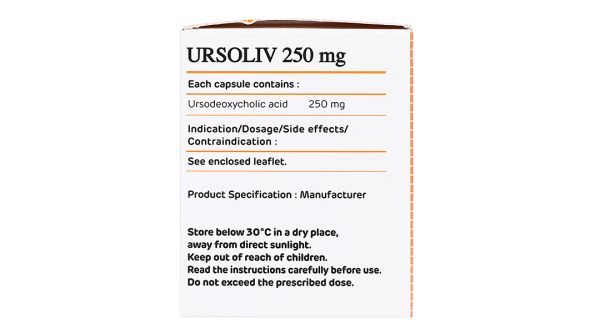 Ursoliv 250 hỗ trợ trị bệnh lý về gan mật (5 vỉ x 10 viên)