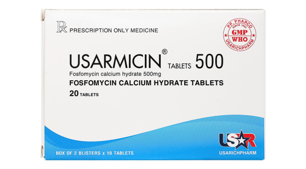 Usarmicin 500 trị nhiễm khuẩn tiết niệu (2 vỉ x 10 viên)