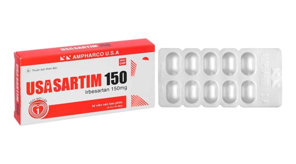 Usasartim 150 điều trị tăng huyết áp (3 vỉ x 10 viên)