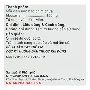 Usasartim 150 điều trị tăng huyết áp (3 vỉ x 10 viên)