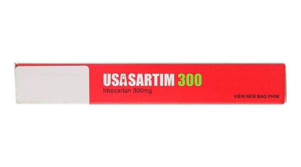 Usasartim 300mg trị tăng huyết áp, bệnh lý thận trên bệnh nhân đái tháo đường type 2 (3 vỉ x 10 viên)