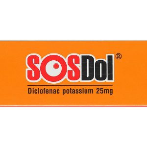 Sosdol 25mg giảm đau, kháng viêm xương khớp (3 vỉ x 10 viên)