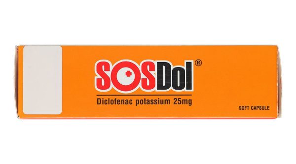 Sosdol 25mg giảm đau, kháng viêm xương khớp (3 vỉ x 10 viên)