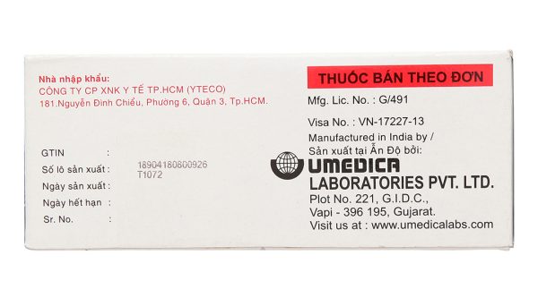 Utralene-100 trị chứng trầm cảm, rối loạn ám ảnh cưỡng bức (10 vỉ x 10 viên)