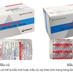 Utralene-100 trị chứng trầm cảm, rối loạn ám ảnh cưỡng bức (10 vỉ x 10 viên)