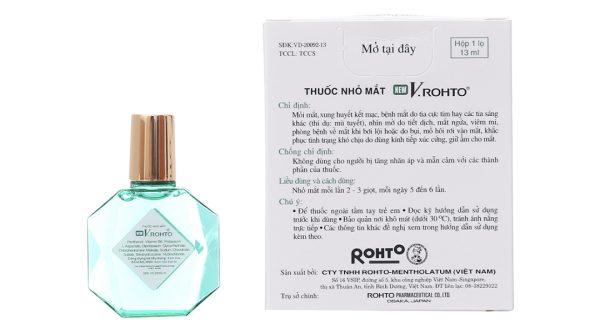 Dung dịch nhỏ mắt New V.Rohto giảm mỏi mắt, sung huyết kết mạc lọ 13ml