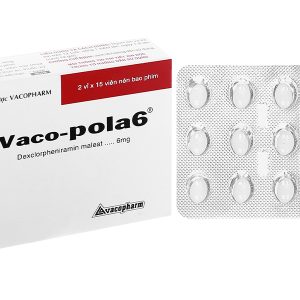 Vaco-pola6 trị viêm mũi dị ứng, mày đay (2 vỉ x 15 viên)