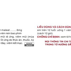 Vaco-pola6 trị viêm mũi dị ứng, mày đay (2 vỉ x 15 viên)