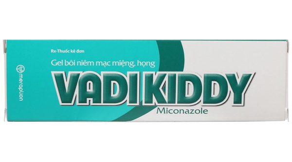Gel bôi Vadikiddy 2% điều trị nhiễm nấm Candida ở khoang miệng, họng tuýp 10g