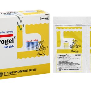 Hỗn dịch uống Varogel trị viêm loét dạ dày, tá tràng (20 gói x 10ml)