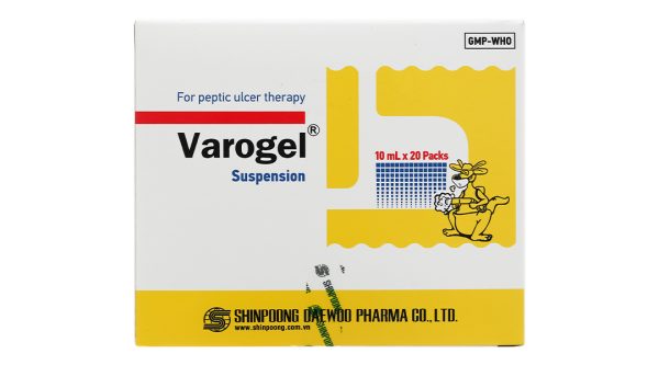 Hỗn dịch uống Varogel trị viêm loét dạ dày, tá tràng (20 gói x 10ml)