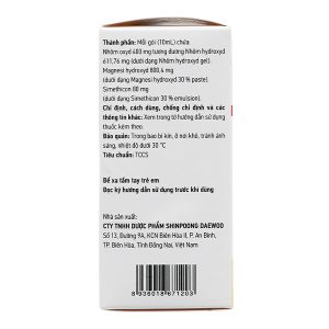 Hỗn dịch uống Varogel trị viêm loét dạ dày, tá tràng (20 gói x 10ml)