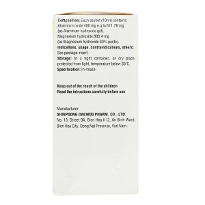 Hỗn dịch uống Varogel S trị viêm loét dạ dày - tá tràng cấp, mạn tính (20 gói x 10ml)