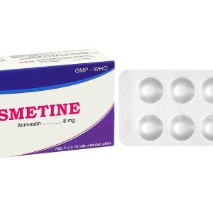 Vasmetine 8mg điều trị viêm mũi dị ứng, nổi mề đay mạn tính vô căn (3 vỉ x 10 viên)