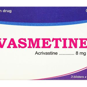 Vasmetine 8mg điều trị viêm mũi dị ứng, nổi mề đay mạn tính vô căn (3 vỉ x 10 viên)