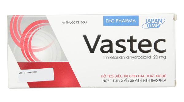 Vastec 20mg hỗ trợ trị đau thắt ngực (2 vỉ x 30 viên)