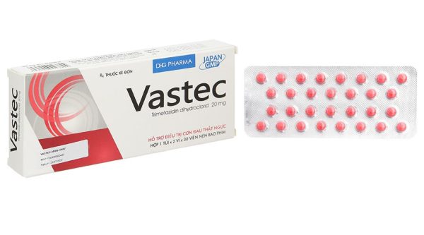 Vastec 20mg hỗ trợ trị đau thắt ngực (2 vỉ x 30 viên)