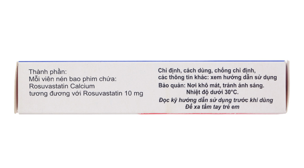 Vasulax-10 trị rối loạn mỡ máu (3 vỉ x 10 viên)