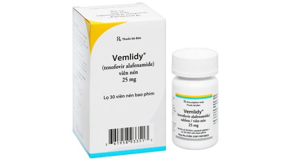 Vemlidy 25mg thuốc kháng virus, trị viêm gan B lọ 30 viên