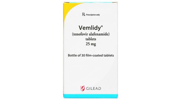 Vemlidy 25mg thuốc kháng virus, trị viêm gan B lọ 30 viên