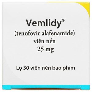 Vemlidy 25mg thuốc kháng virus, trị viêm gan B lọ 30 viên