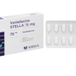 Venlafaxine Stella 75mg trị trầm cảm (2 vỉ x 14 viên)