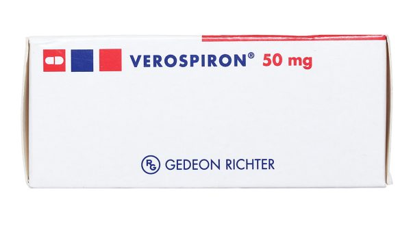 Verospiron 50mg trị phù, tăng huyết áp (3 vỉ x 10 viên)