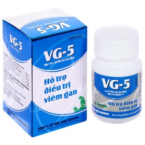 VG-5 hạ men gan, tăng cường chức năng gan, bổ gan lọ 40 viên