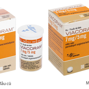 Viacoram 7mg/5mg trị tăng huyết áp vô căn hộp 30 viên