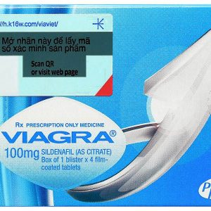 Viagra 100mg trị rối loạn cương dương (1 vỉ x 4 viên)
