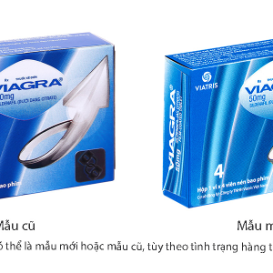 Viagra 50mg trị rối loạn cương dương (1 vỉ x 4 viên)