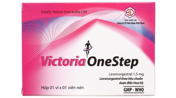 Victoria One Step 1.5mg thuốc tránh thai khẩn cấp trong vòng 72 giờ (1 vỉ x 1 viên)