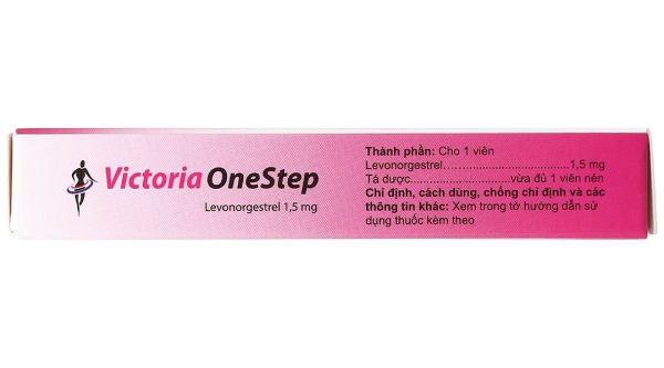 Victoria One Step 1.5mg thuốc tránh thai khẩn cấp trong vòng 72 giờ (1 vỉ x 1 viên)