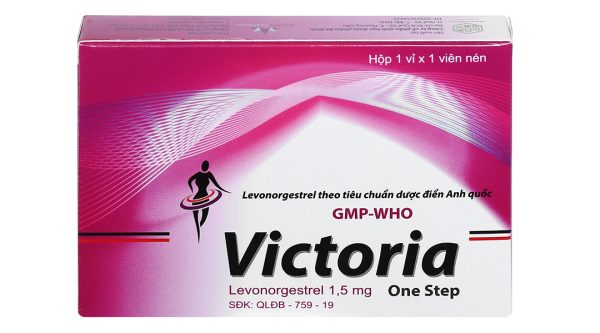 Victoria One Step 1.5mg thuốc tránh thai khẩn cấp trong vòng 72 giờ (1 vỉ x 1 viên)