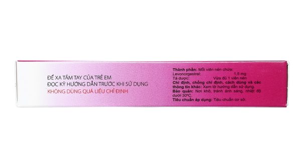 Victoria One Step 1.5mg thuốc tránh thai khẩn cấp trong vòng 72 giờ (1 vỉ x 1 viên)