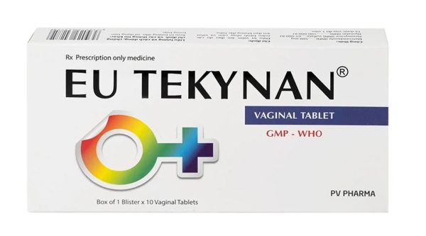 Viên đặt âm đạo Eu Tekynan điều trị viêm âm đạo (1 vỉ x 10 viên)