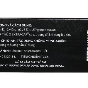 Viên Hà Thủ Ô Extracap trị suy nhược, tóc bạc sớm (5 vỉ x 10 viên)