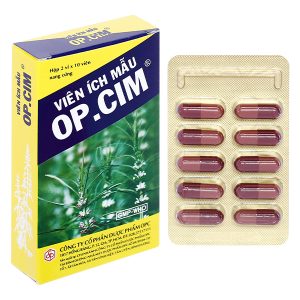 Viên Ích Mẫu OP.CIM trị kinh nguyệt không đều, đau bụng kinh (2 vỉ x 10 viên)