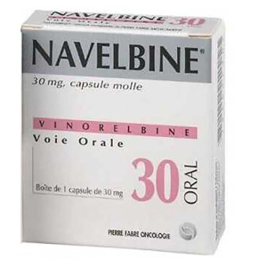 Navelbine 30 đơn điều trị liệu hoặc kết hợp hóa điều trị điều trị ung thư vú (1 vỉ x 1 viên)