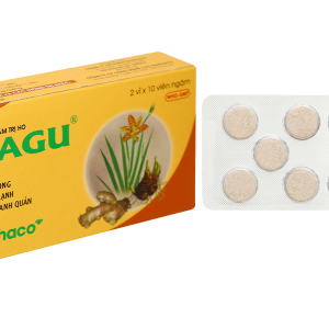 Viên ngậm trị ho Cagu giảm triệu chứng viêm họng, viêm thanh quản (2 vỉ x 10 viên)